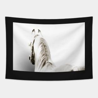 White Arabian Horse Tapestry