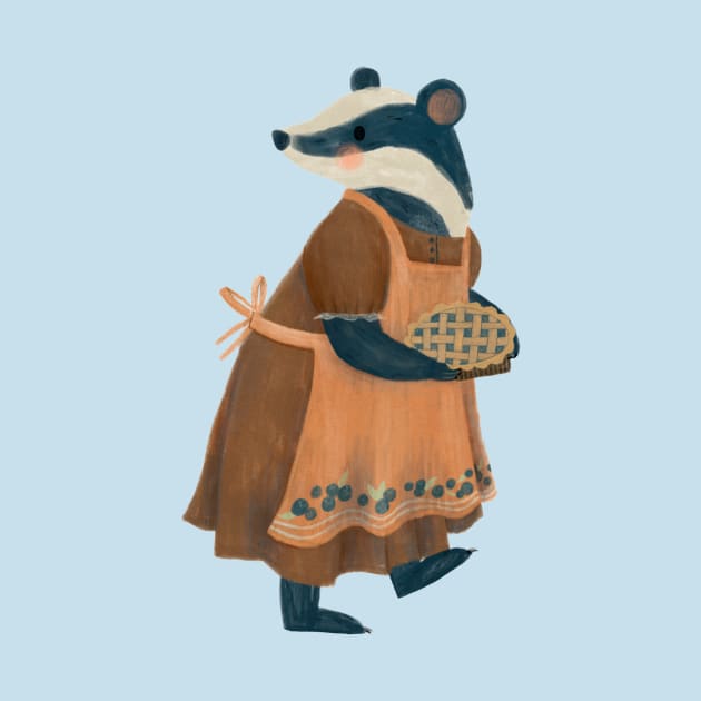 Blueberry Badger by annyamarttinen