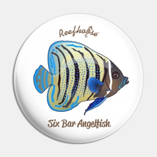 Six Bar Angelfish Pin