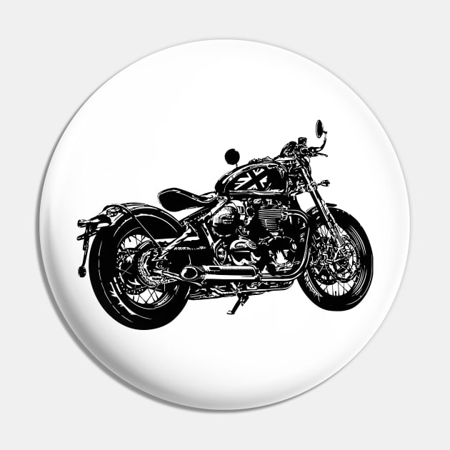 Bobber Black Pin by mizoneroberto