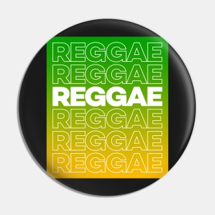 Reggae Typography Pin