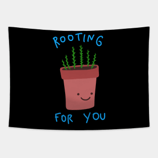 Herb Puns - Plant Pun - Rooting For You Tapestry