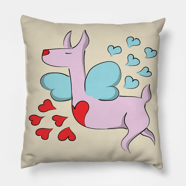 Loving deer Pillow by Ashygaru