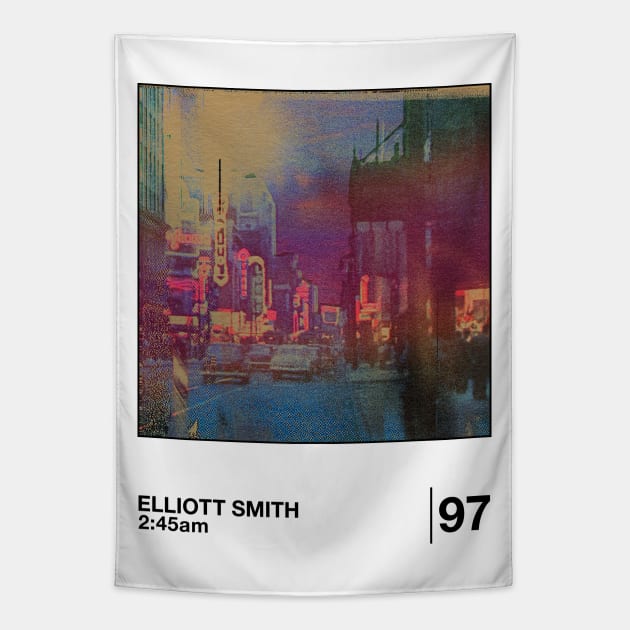 Elliott Smith 2:45 am / Minimalist Graphic Artwork Design Tapestry by saudade