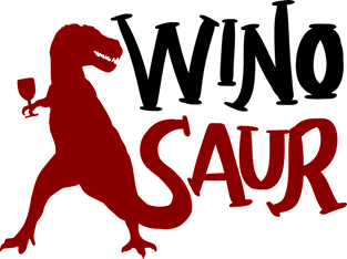 WinoSaur - Funny Wine Lover Shirts And Gifts - T-Rex Magnet