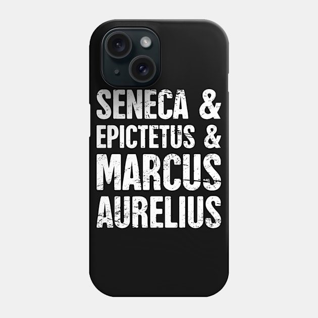 Famous Stoics | Stoicism Design Phone Case by Wizardmode