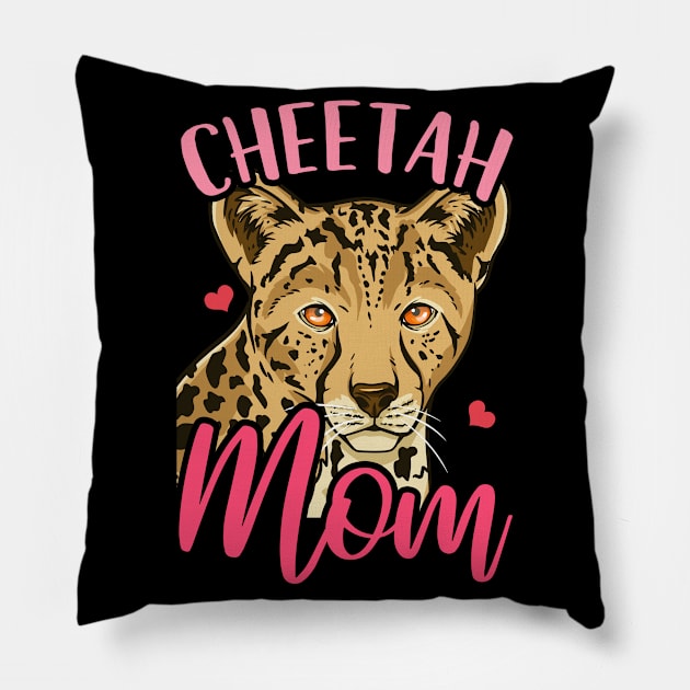 Cheetah Mom Pillow by CreativeGiftShop