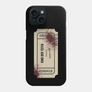 Zombies - Kino Der Toten Cinema Ticket Phone Case