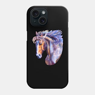 Horse Crazy Wild Colorful Equestrian Phone Case