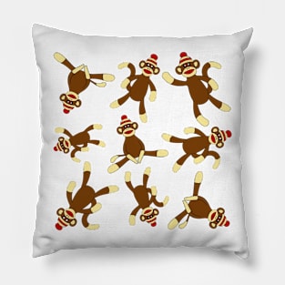 Sock Monkey All Over Print Pillow