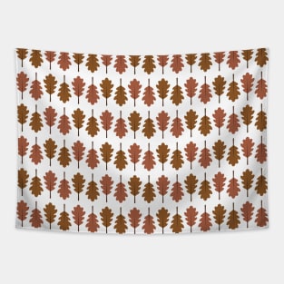 Oak Leaves Pattern (Brown) Tapestry