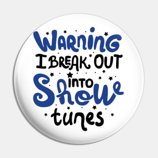 Theatre Broadway Lover Gift Pin