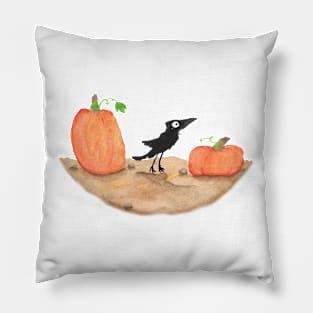 Curious Crow Pillow