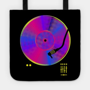 Retro Vinyl  music Tote