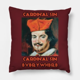 Cardinal pun meme Pillow