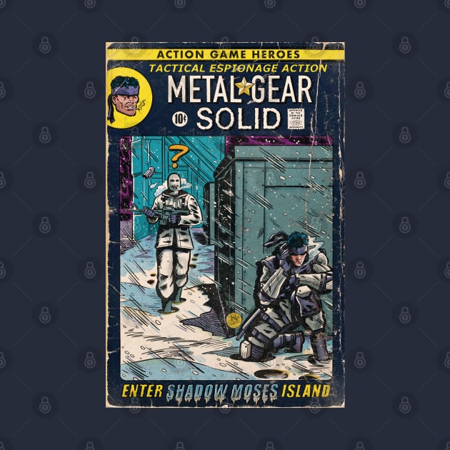 MGS Shadow Moses Island comic book fan art by MarkScicluna