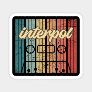 interpol cassette retro vintage Magnet