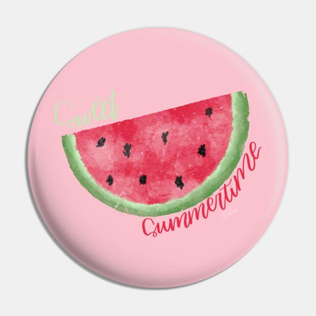 Sweet Summertime Pin by Hannah’s Hand Lettering