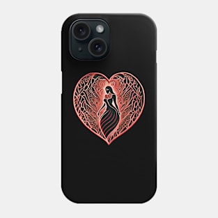 Woman Art Heart Lakshmi Phone Case