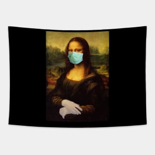 Covid Mona Lisa Tapestry