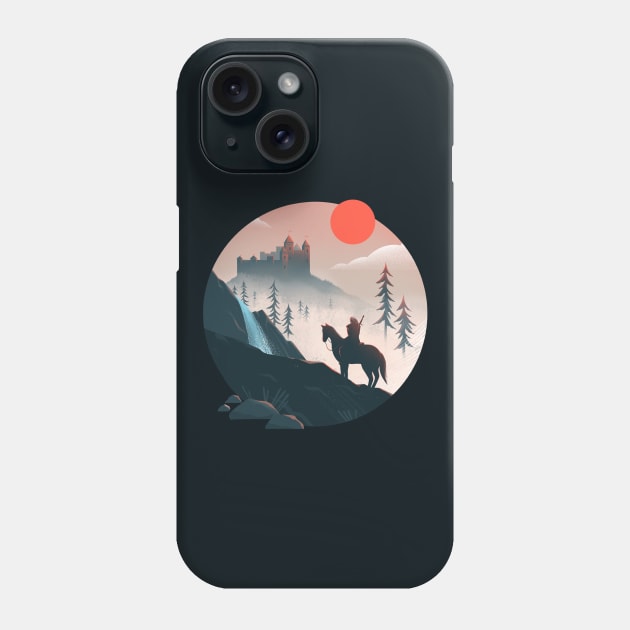 Geralt on the Ride Phone Case by Anniko_story