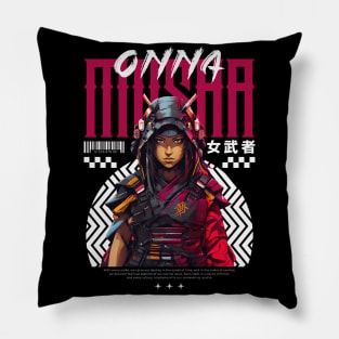 Onna Musha Anime Girl Samurai Pillow