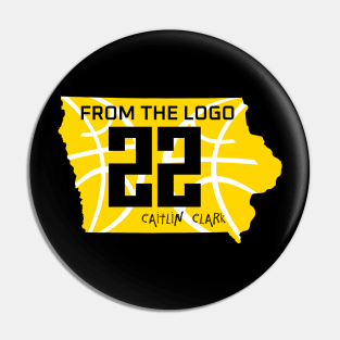 From the logo 22 Iowa Caitlin Clark Pin