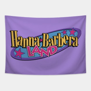 Hanna-Barbera Land Logo Tapestry