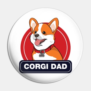 Corgi Dad Pin