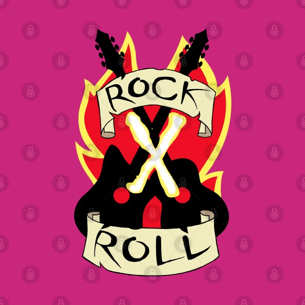 Rock X Roll Crop Top by artoflucas
