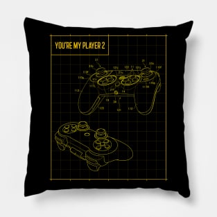 You're My Player Two - Game Console Controller Pillow