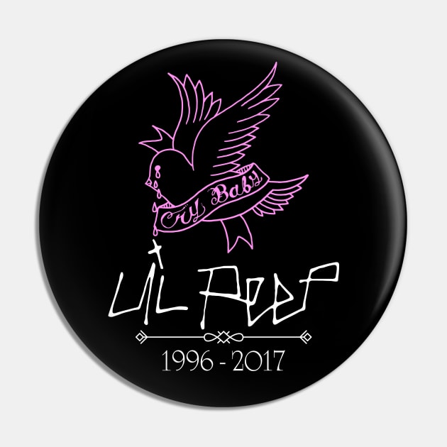 Lil-Peep Rapper Cry baby Hell Boy Pin by Hobbs Text Art