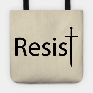 Resist resisting artwork Tote