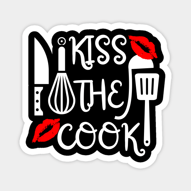 Kiss the cook Magnet by Caregiverology