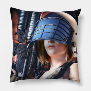 the women sodier Pillow