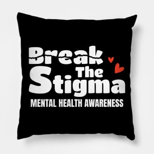 Break The Stigma - Torn Paper Style nurse practitioner Pillow