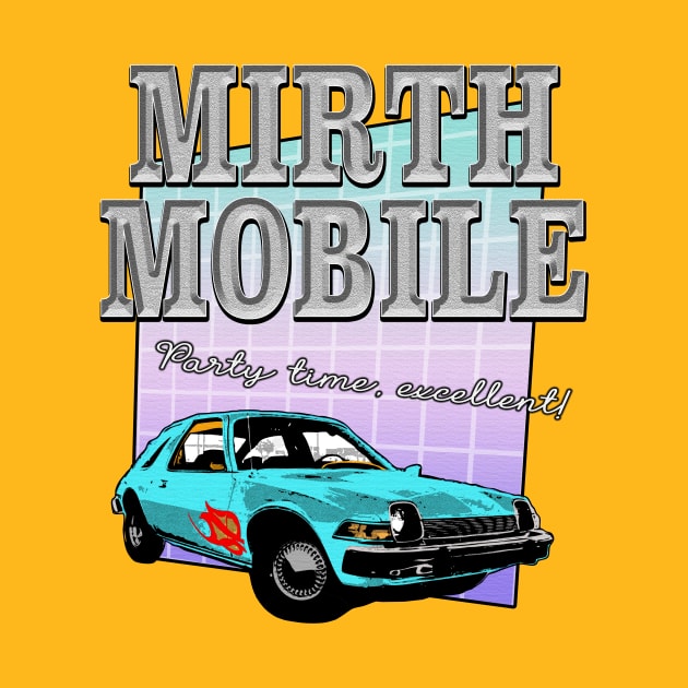 Wayne's World Mirth Mobile 90s Bootleg T by Clout Chaser Magazine