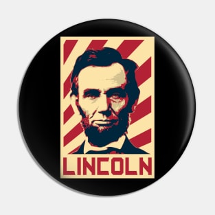 Abraham Lincoln Retro Propaganda Pin