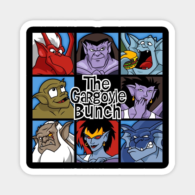 The Gargoyle Bunch Magnet by demonigote