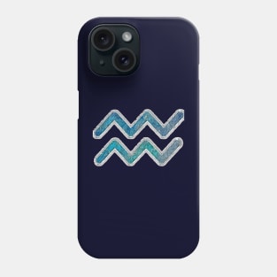 Aquarius sign Phone Case