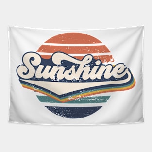 Sunshine Vintage Typography Tapestry