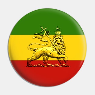 Rasta Lion Pin