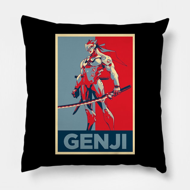 Genji Poster Pillow by Anguru