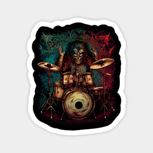 Demon Drummer Magnet