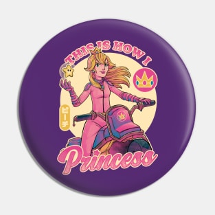 How I Princess - Powerful Video Game Biker Pin