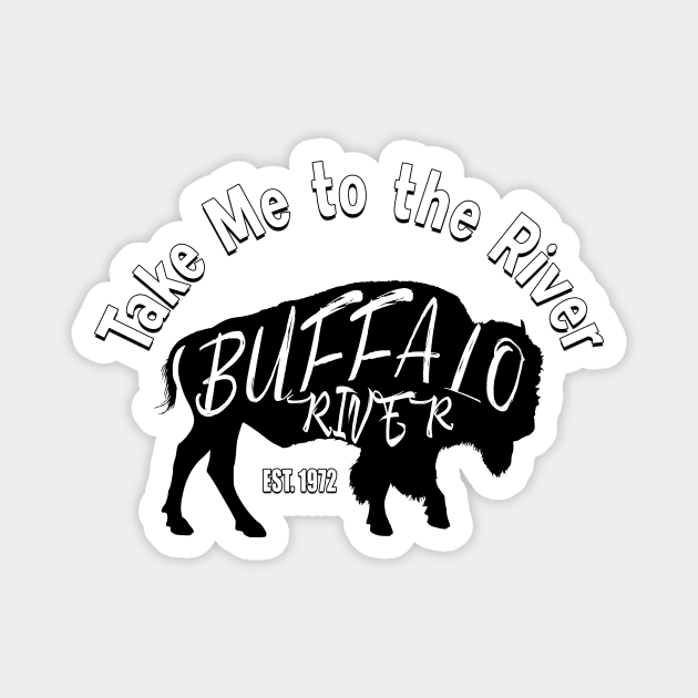 Buffalo National River Design "Take me to the River" Magnet by Arkansas Shop