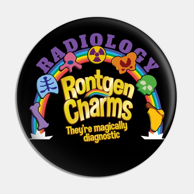 Rontgen Charms Magically Diagnostic Pin by LaughingCoyote