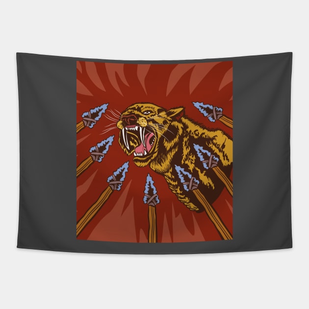 Sabertooth Tapestry by funny_fuse