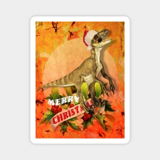 Merry Jurassic Christmas 4 Magnet