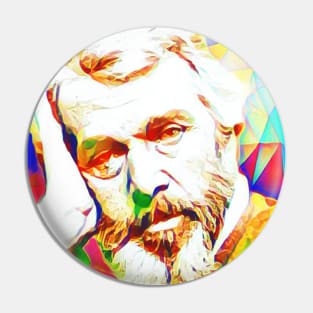 Thomas Carlyle Colourful Portrait | Thomas Carlyle Artwork 6 Pin